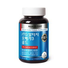 뉴트리디데이 순도높은 노르웨이산 rTG 오메가3 골드, 90정, 1개