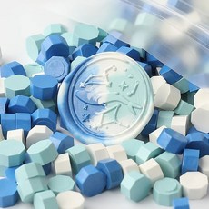 래커 입자 팔각형 투명 색상 혼합 DIY 빈티지 손 계정 선물 레터 장식 도장 500g, 09 dizhonghaise, 1개