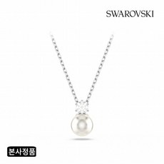 [스와로브스키] [/본사정품] Matrix 로듐 크리스털 펄 목걸이 5693897