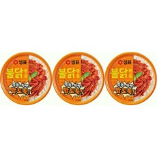 샘표 불닭볶음 60g 캠핑 반찬캔, 3개