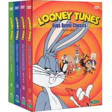DVD4종 루니툰세트-벅스버니클래식+할리우드풍자극+포키피그이야기+올스타파티