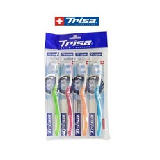 트리사 플렉시블 화이트 칫솔 4개입 3638, MEDIUM, 1개, 4개