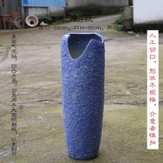 해외 화분 베란다 거실 경덕진 갭노말 다육도자기 화분 흑법사 절벽말뚝 굵기 특대호 높이-10914, 옵션66