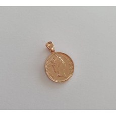 엔젤골드 (자체제작 상품) [엔젤골드] 14k 엘리자벳 양면 코인 메달 펜던트