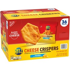 [미국직배송]리치 치즈 크리스퍼 체다 크래커 36개입x21g Ritz Cheese Crispers Cheddar Cracker