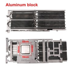 컴퓨터 그래픽 카 냉각 방열판 교체용 비디오 팬 GALAX RTX 3080Ti HOF 3090, [03] Aluminum block