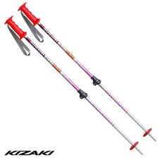 2324 키자키 길이조절 아동 주니어 스키폴 일본 제조 - 슬라럼 KPBB-7050 레드 70-105cm