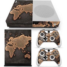 컨트롤러 스킨 보호커버 기스방지 Xbox One S 콘솔용 보호 비닐 데칼 커버 무료 무선 2개 포함 스티커 랩 - 월드 맵, 컨트롤러 스킨 보호커버 기스방지 Xbox One S 콘, 1개