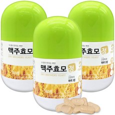 맥주효모정 국내산 맥주 효모 분말 가루 환 정 영양제 180정, 3개
