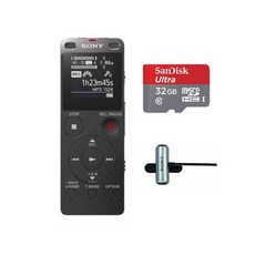 Newegg Sony ICD-UX560 Digital Voice Recorder w/ 32GB microSD Card & CM, 상세내용참조