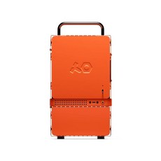 PC케이스 컴퓨터 케이스 10대 엔지니어링 컴퓨터-1 Mini-ITX 파우더 코팅 알루미늄 크롬 금속 핸들 듀얼 슬롯 GPU Do It Yourself SFX 전원 공급 장치와 호