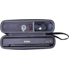 XANAD 하드케이스 엡손 워크포스 ES-50 / ES-55R ES-60W ES-65WR DS-30 DS-70 DS-80W 문, Black+Grey