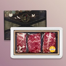 나성목장 프리미엄 냉장 미국산 블랙앵거스 소고기 선물세트 안창살 부채살 척아이롤 1kg, 1개