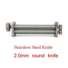 국수 파스타 면 180model 수동 기계 2mm 2.5mm 3mm 6mm 제면기, 2.0mm 둥근 칼