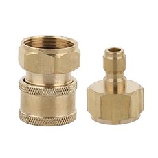 Zeyuan 2pcs 22 남성 및 M22 여성 퀵 커플러 가든 호스 어댑터 3.5cm 및 3.0cm, 1개
