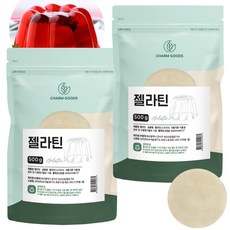 젤라틴 분말 가루, 500g, 2팩