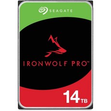 Seagate IronWolf 4TB NAS 내장 하드 드라이브 CMR 3.5인치 SATA 6Gbs 5400RPM 64MB 캐시ST4000VNZ06006, 14TB_IronWolf Pro, 1개