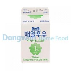 저지방우유 매일유업 200mL, 1개