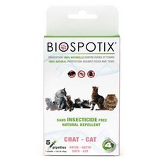 바이오강스 바이오스팟틱스 고양이 스팟온 1ml 5개입 해충 예방, 1팩, 5ml