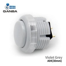QANBA 그래비티 LX 클리어 기계식 푸시 버튼 스위치 30mm, 9) Violet GreyA04, 1개