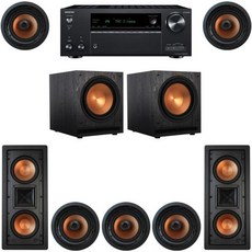 Klipsch 5.2.2 in-Wall System with 5 CDT-5800C II 2 R-5502W SPL-120 1 ONKYO-TX-NR7100, Klipsch 5.2.2 in-Wall System w