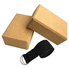 24x16x8.8CM 고밀도 요가 블록 코르크 나무 요가 벽돌 소프트 고밀도 요가 블록 포즈 피트니스 장비를 지원하는|요가 블록|, 1개, Style A 1PC