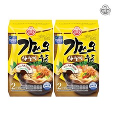 오뚜기 가쓰오사누끼우동(2인) 466g 2봉, 2개