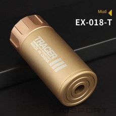 트레이서 14mm 11mm 사냥 슈팅 훈련 액세서리에 대한 전술 페인트 불돼지트레이서, 탠 껍질