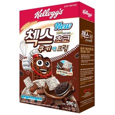 켈로그 첵스초코 쿠키 앤 크림, 590g, 1개