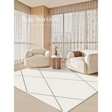 미니멀리스트 대형 사각 러그 카페트 거실 격자 무늬 침실 북유럽 스타일