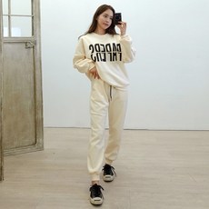 이힝 파피어 긴팔 기모 조거 상하의 트레이닝세트