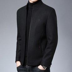 봄가을 성숙 진중함 남성의류 멋진 트렌드 겨울 계절 비지니스 모직 숏 재킷 누런색