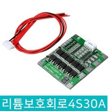 18650 리튬이온 리튬이온 폴리머 보호회로 4S 30A 16.8V PCM BMS 4셀 회로, D130_4S 30A 보호회로