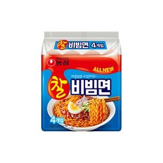 [농심]찰비빔면 (130g x 4개), 4개
