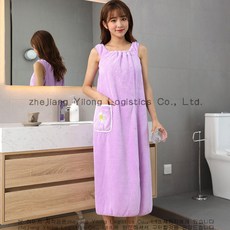 산호벨벳럭셔리샤워가운