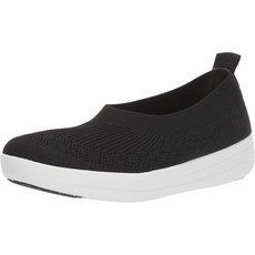 핏플랍 FitFlop 여성용 Uber니트 슬립온 신발 발레리나 발레 플랫슈즈