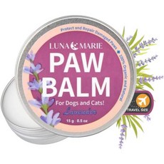 Paw Balm | 100 천연 유기농 코 Soother with Shea Butter 코코넛 오일 강아지와 고양이를 위한 Pad Balm Licksafe Wax Lavend, Lavender (Travel Size) 0.5 Oz, 1개 - 강아지코코넛오일