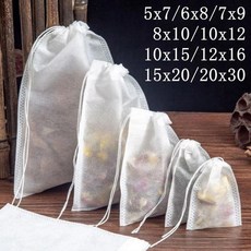 호환 대용량 일회용 분해 티백 향신료 허브 느슨한 티 인퓨저 스트링 힐링 씰 필터 티백 100 개, 1. 100Pcs-5 x 7cm, 1개
