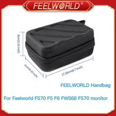 카메라스킨 FEELWORLD 휴대용 핸드백 필월드 F570 F5 F6 FW568 F6 플러스 S55 등 5.7 인치 카메라 필드 모니터용, 01 GRAY, 1개