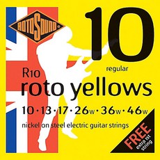 1번줄이 하나 더<br>RotoSound - Roto Yellows / 일렉기타 스트링 010-046 (R10)