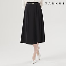 세미 오피스 페이크 랩 벨트 미디 스커트 (TW1SK006L0)