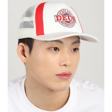 [공식정품] 데우스 엑스마키나 모자 핫스트릭 트러커 캡 화이트 DMS237197-WHT