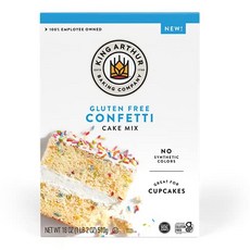 King Arthur Confetti Cake Mix Gluten Free 18 Oz King Arthur 색종이 케이크 믹스 글루튼 프리 18온스, 510g, 1개