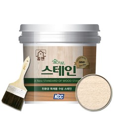 KCC 홈앤스테인 수성스테인 0.9L 오일스테인 친환경, 뉴화이트2