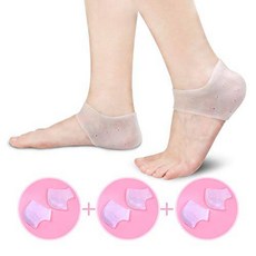 vuUUuv 6 PC-뒤꿈치 컵 젤 보호-뒤꿈치 패드 쿠션-건조 갈라진 발 뒤꿈치, 상세내용참조
