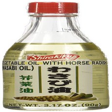 1 Pack Shirakiku Vegetable Oil with Horse Radish (Wasabi Oil) in 3.17oz Bottle