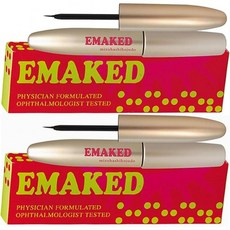 EMAKED 속눈썹 미용액 16가지 활성 성분이 함유된 세럼 2개 세트 2ml