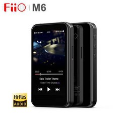 FiiO M6 고해상도 Bluetooth HiFi 음악 휴대용 MP3 플레이어 USB DAC ES9018, 상세내용참조