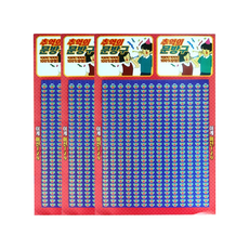 크로닉401 꽝없는 뽑기판 420개 3매 (색상 랜덤발송)
