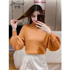 고고바이히어로 겨울 슬림목폴라 이너 스웨터 슬림핏 여성 트렌드